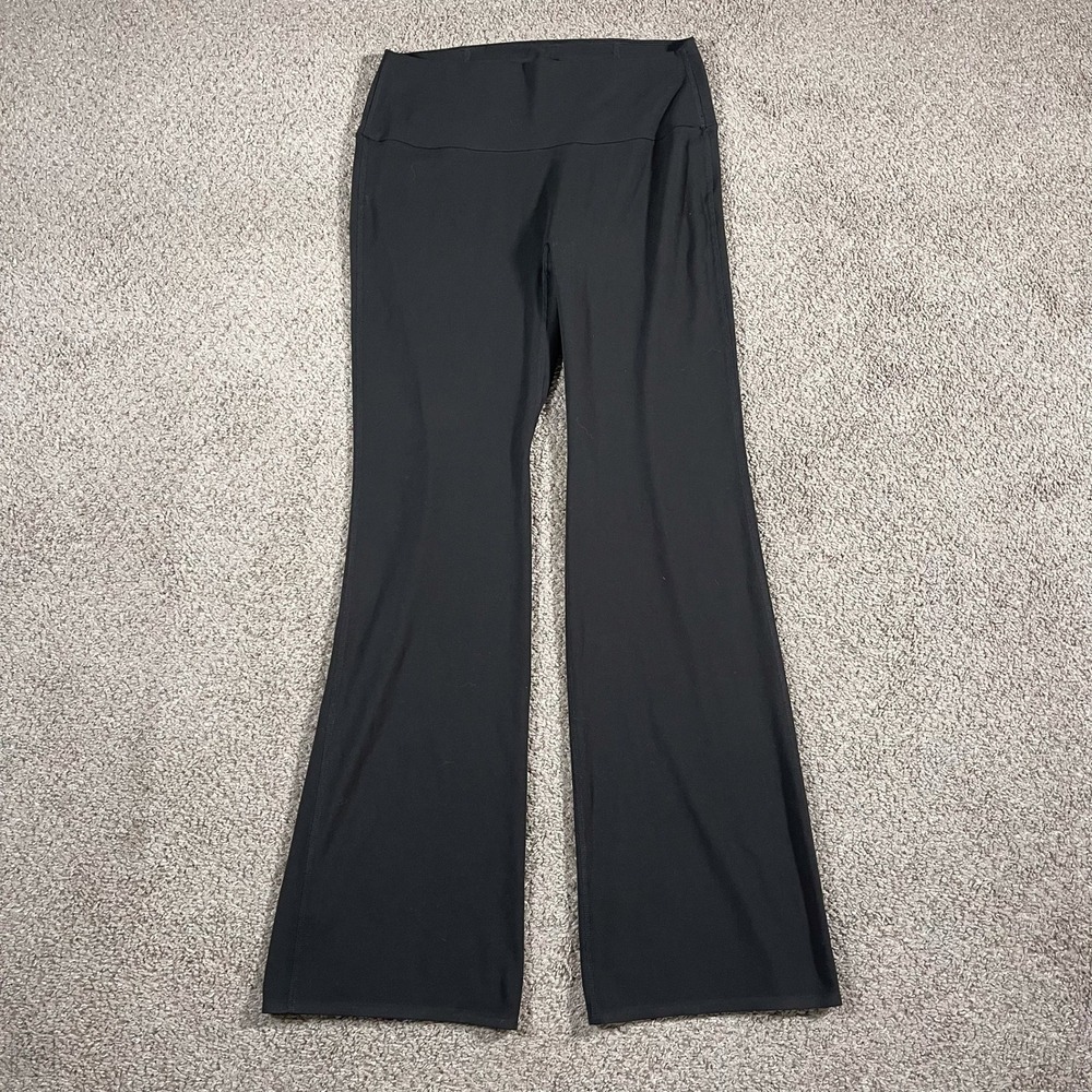 Uniqlo Women's Pants AIRism Boot Cut Pull On Athleisure Stretch XL Black